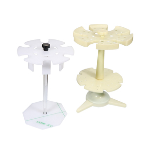 圆盘圆形6支多用移液器支架移液枪架移液管架吸管架子大龙艾本德