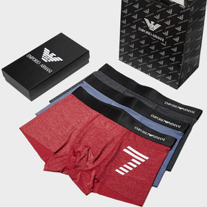 emporio armani阿玛尼内裤男士纯棉舒适透气莫代尔四角平角裤冰丝