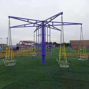 新款无动力旋转飞椅室内户外儿童多人旋转秋千亲子玩具游乐设备