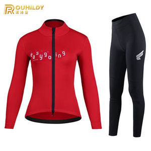 诺诗登（ROUHILDY）骑行服自行车情侣款春秋冬季新款防风抓绒骑行