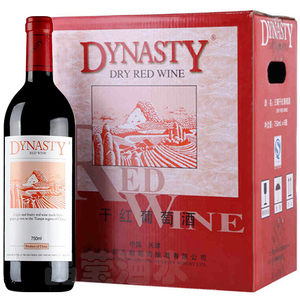 Dynasty/王朝 干红葡萄酒13度老王朝国产窖藏红酒750ml*6支整箱装