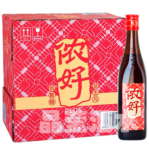 金枫上海老酒侬好黄酒500ml*12瓶黄标整箱12.5度低聚糖半干型黄酒