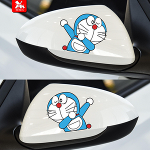 叮当猫哆啦a梦防晒防水车身贴装划痕遮挡轮眉贴车尾玻璃汽车贴纸