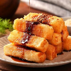 红糖糍粑手工纯糯米半成品年糕条开袋油炸即食四川特产