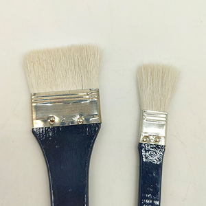 景德镇陶艺制作h毛刷涂刷化妆土釉料泥浆排刷排笔毛笔排刷木制上