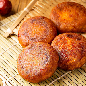 多宝多 黄桂柿子饼陕西特产西安名小吃糕点心鲜柿