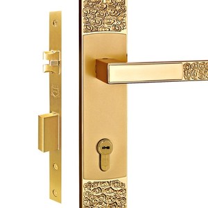 中式别墅大门对开门锁全铜