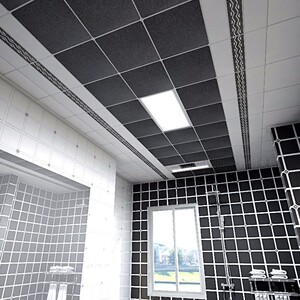 人气灰色简约集成吊顶北欧风w格铝扣板厨房卫生间天花装饰材料300