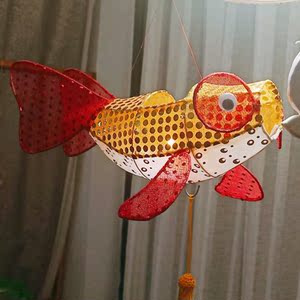 鱼灯材料包diy装饰灯材料包元宵节中秋卡通鱼幼儿园手工亲子儿童