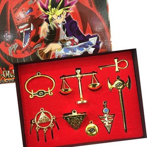 游戏王周边怪兽之决斗游戏千年积木锡杖千年秤钥匙金属挂件套装