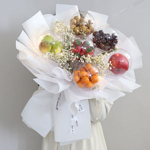 糖果花束材料包装纸榴莲荔枝草莓葡萄diy水果扎花w束发光手工创意