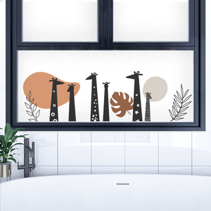 不透光玻璃贴纸卡通