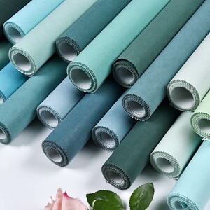 北欧简约纯色素色绿色灰色墙布全屋定制客厅卧室蓝色孔雀绿壁布