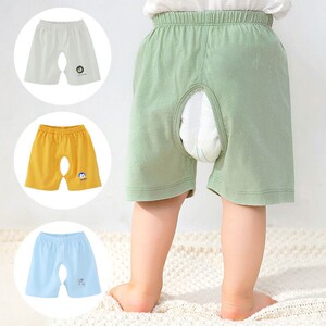 童泰开裆裤男宝宝裤子可开档男童一岁半婴儿儿童短裤开叉裤夏季2