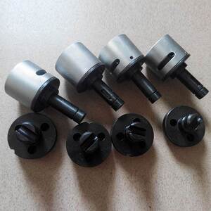 bopp胶带机分条机收卷轴轴头 胶带分条机配件 胶带机r头 u型轴头