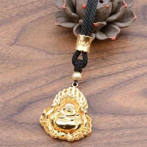 高档沙金粗绳项链配绳佛牌玉v佩玉牌翡翠蜜蜡吊坠挂款挂坠男件ins