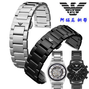 阿玛尼手表带 男士ar1983 11135 1920 2074 1973夏季柔软硅胶表链匠