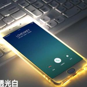vivox9x7炫彩透明手机壳x9来电闪led闪光灯软边闪粉套