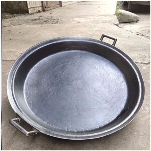 水煎包专用锅家用商用煎饺烙饼不粘平底锅老式大小号锅具铸铁加厚