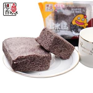旭香斋黑米糕粗粮早餐小袋包装血糯紫薯米蒸蛋芡实糕点心上海特产