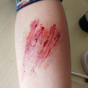 影视化妆假血浆血膏血块干血逼真无毒伤疤伤妆ncos万圣节道具血浆