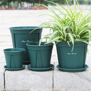 白色青山盆控根花盆大号清仓月季绿萝加仑盆透气塑料花盆厂家直销