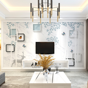 电视墙背景墙贴自粘简约防水壁纸3d立体墙纸贴画客厅装饰墙布壁画