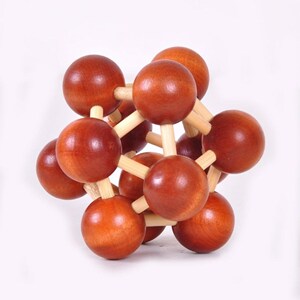 太空球 孔明锁 星球锁 玩具 木制鲁班球锁系列 原子球 学生