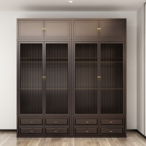 新中式拉门衣柜禅意