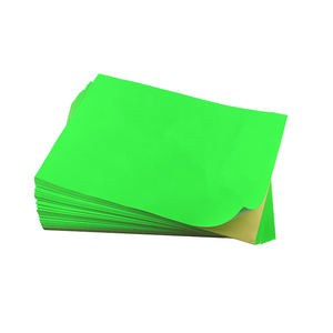 a4荧光绿色g不干胶彩色不干胶彩色打印标签纸贴纸江浙沪2包包邮