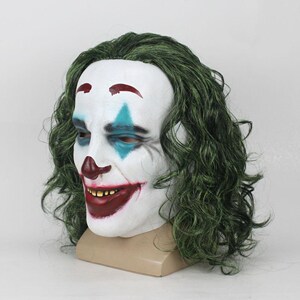 小丑面具假面舞万圣节舞台剧joker假发cosplay舞会恐怖道具周边