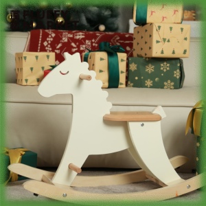 法国vilac儿童手工木制摇摇马宝宝木马摇椅婴儿生日礼物摇马玩具