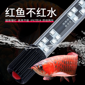 鱼缸灯LED灯防水RGB三基色红龙鱼雷龙鹦鹉鱼罗汉锦鲤专用增艳增色