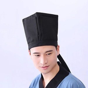 220人付款淘宝汉服帽子四方平顶巾东坡帽巾书生帽古代儒生巾居士古装