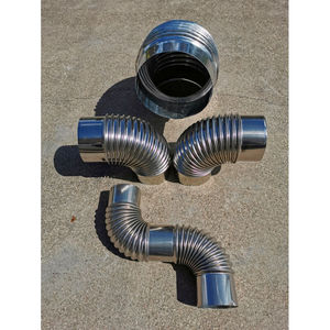 比西列尔专卖店天猫耐高温金属软管接头排烟管304不锈钢45 90度弯头25