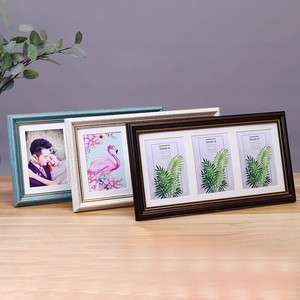 5寸创意个性三联连体像相框摆台6寸多张组合照片画框婚纱写真相架