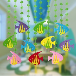 幼儿园吊饰挂饰教室墙面儿童房顶棚创意空中布置店铺装饰品海洋鱼