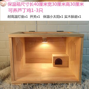 小鸡保温箱育雏箱雏鸟育雏恒温爬宠饲养芦丁鸡房造景鹌鹑宠物