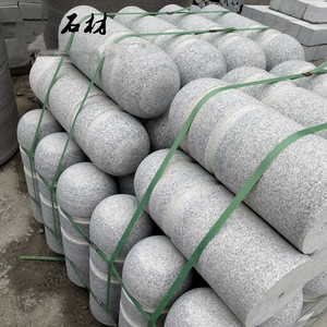 挡车石柱桩圆柱花岗岩石凳墩子防撞大理石阻车拦车挡路石头球路障