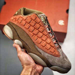 clot x aj13 low 陈冠希联名aj13兵马俑男女耐磨篮球鞋at3102-200