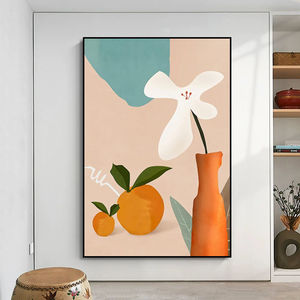 墙面装饰挂画北欧客厅玄关装饰画餐厅卧室向日葵入门壁画走廊过道