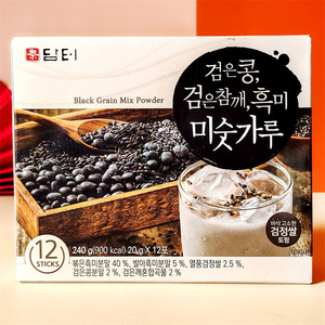 韩国进口丹特黑豆黑芝麻谷物粉黑米糊营养早餐即食品固体冲泡饮料