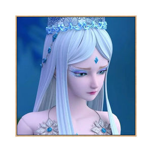 冰公主diy数字油画精灵梦叶罗丽国漫手绘涂色填充画儿童房装饰.