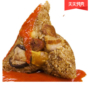 闽南特产台湾厦门泉州钟楼烧肉粽超大粽230克/6个装粽子送甜辣酱