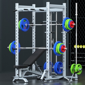 家用龙门架健身器材高拉划船综合力量训练器多功能一体卧推深蹲架