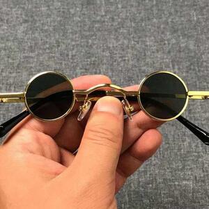 表哥同款眼镜迷你太子镜圆形汉奸小眼镜嘻哈个性古代师爷太阳镜潮