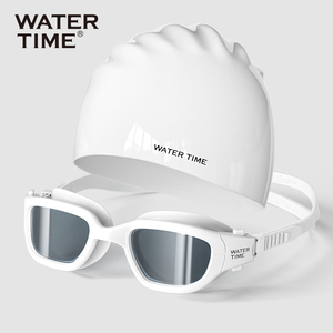WaterTime 泳镜防水防雾高清近视泳帽套装成人女男款游泳眼镜专业