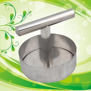 手压式模具汉堡抓饭团火烧牛肉茶馅饼家商用304不锈钢圆形压饼器