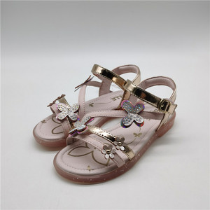 专柜正品belle/百丽童鞋儿童凉鞋女童软底时装凉鞋中大童露趾凉鞋