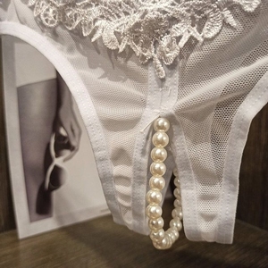 内裤性惑开裆按摩私处激情火辣诱惑珠珠性感丁字裤珠子带珠1人付款37